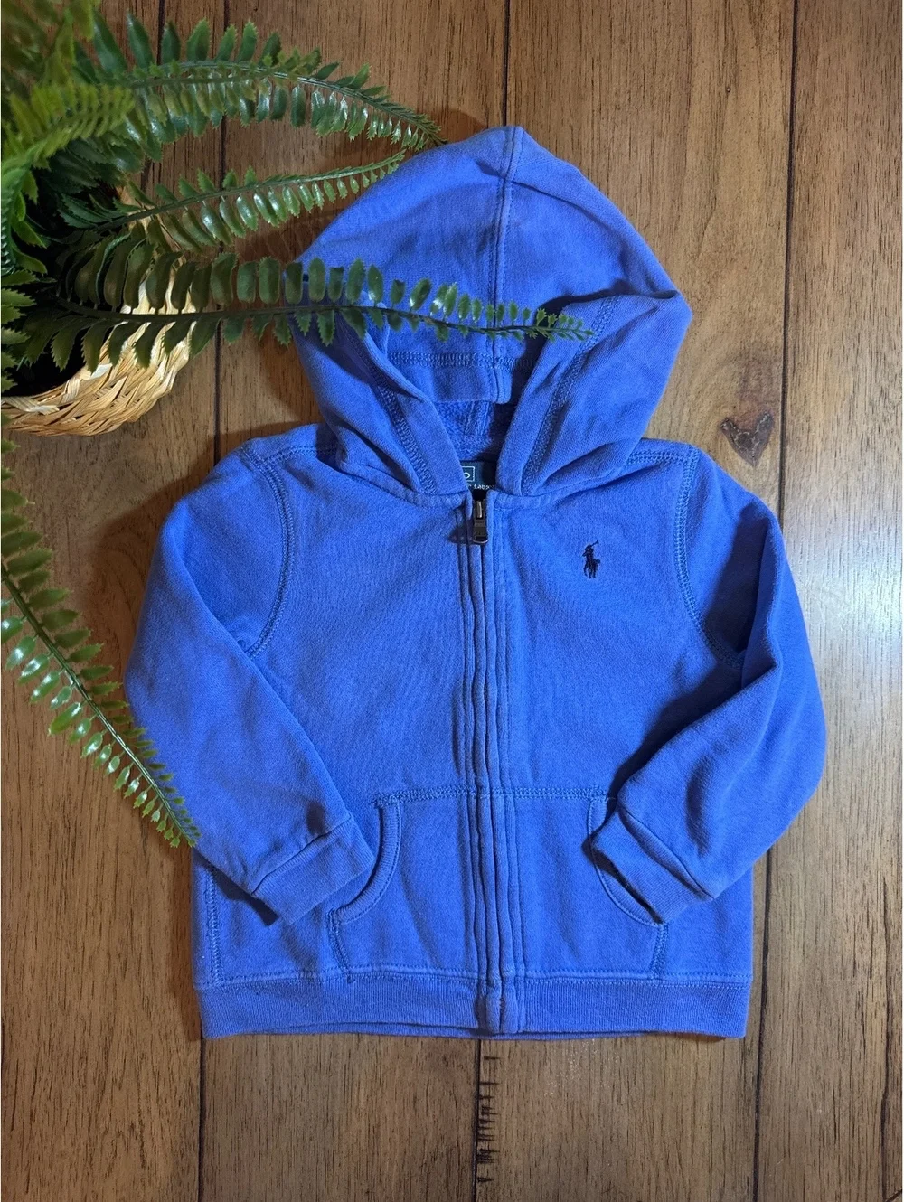 Polo Ralph Lauren Blue Full Zip Hoodie Toddler 24M